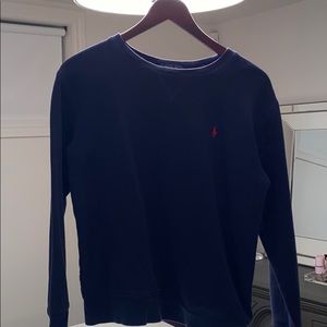 Polo crew neck (navy blue)